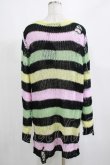 画像3: KILL STAR / Liqorice Knit Sweater M 黒×ピンク×ミント×イエロー H-25-03-10-040-SL-TO-KB-ZH (3)