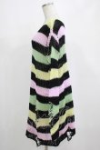 画像2: KILL STAR / Liqorice Knit Sweater M 黒×ピンク×ミント×イエロー H-25-03-10-041-SL-TO-KB-ZH (2)