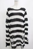 画像1: KILL STAR / Pugsley Knit Sweater M 黒×白 H-25-03-10-046-SL-TO-KB-ZH (1)