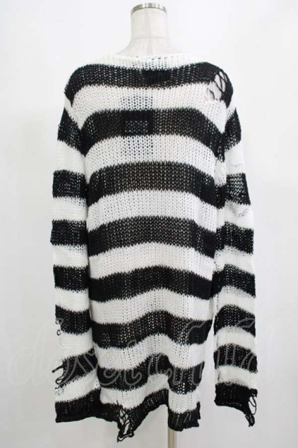 画像3: KILL STAR / Pugsley Knit Sweater M 黒×白 H-25-03-10-046-SL-TO-KB-ZH (3)
