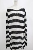 画像1: KILL STAR / Pugsley Knit Sweater M 黒×白 H-25-03-10-050-SL-TO-KB-ZH (1)