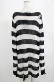 画像3: KILL STAR / Pugsley Knit Sweater M 黒×白 H-25-03-10-050-SL-TO-KB-ZH (3)