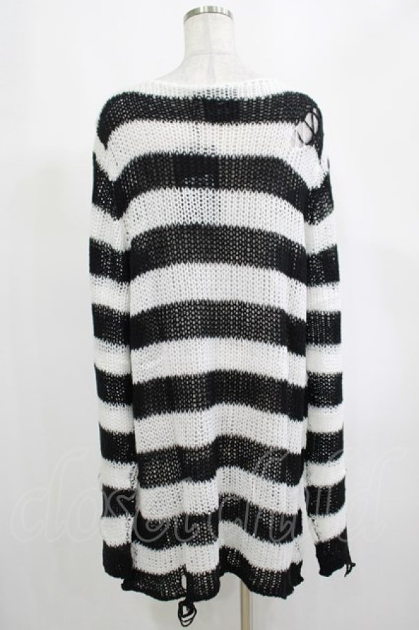 画像3: KILL STAR / Pugsley Knit Sweater M 黒×白 H-25-03-10-050-SL-TO-KB-ZH (3)