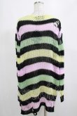 画像3: KILL STAR / Liqorice Knit Sweater L 黒×ピンク×ミント×イエロー H-25-03-10-051-SL-TO-KB-ZH (3)