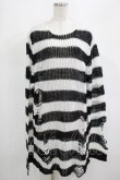 画像1: KILL STAR / Pugsley Knit Sweater XL 黒×白 H-25-03-10-052-SL-TO-KB-ZH (1)