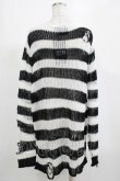 画像3: KILL STAR / Pugsley Knit Sweater XL 黒×白 H-25-03-10-052-SL-TO-KB-ZH (3)