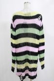 画像3: KILL STAR / Liqorice Knit Sweater L 黒×ピンク×ミント×イエロー H-25-03-10-053-SL-TO-KB-ZH (3)