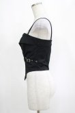 画像2: DARK IN LOVE / Punk metal crop corset XS ブラック H-25-03-10-058-PU-TO-KB-ZH (2)