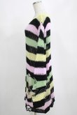 画像2: KILL STAR / Liqorice Knit Sweater L 黒×ピンク×ミント×イエロー H-25-03-10-059-SL-TO-KB-ZH (2)