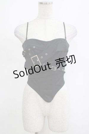 画像: DARK IN LOVE / Punk metal crop corset XS ブラック H-25-03-10-060-PU-TO-KB-ZH