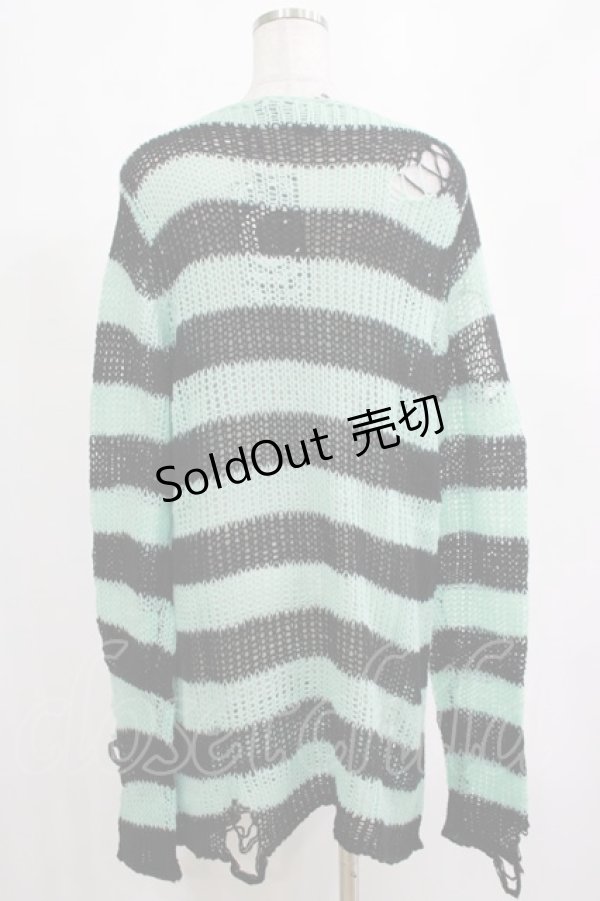 画像3: KILL STAR / After Eight Knit Sweater XS 黒×ミントグリーン H-25-03-10-061-SL-TO-KB-ZH (3)