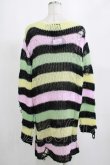 画像3: KILL STAR / Liqorice Knit Sweater L 黒×ピンク×ミント×イエロー H-25-03-10-062-SL-TO-KB-ZH (3)
