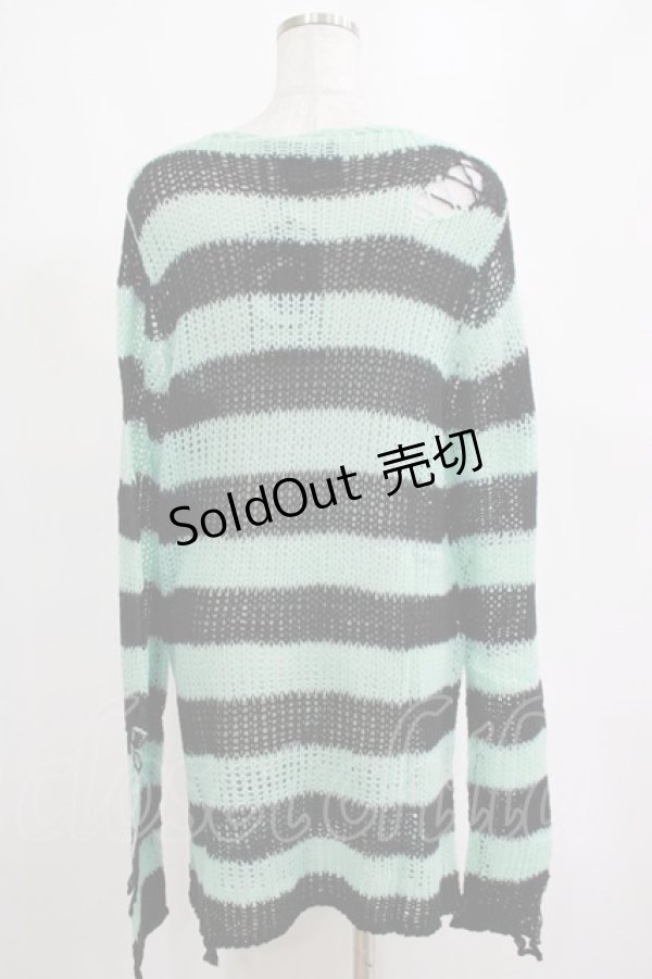 画像3: KILL STAR / After Eight Knit Sweater XS 黒×ミントグリーン H-25-03-10-063-SL-TO-KB-ZI (3)