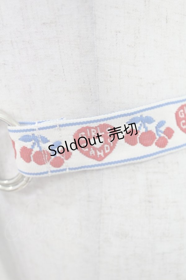 画像2: Candy Stripper / GIRLS CANDY BELT  白×青 H-25-03-10-1031-PU-ZA-KB-ZH (2)
