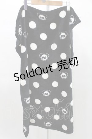 画像: 【SALE】Candy Stripper / PEPEちゃんボアブランケット  黒 H-25-03-10-1033-PU-ZA-KB-ZT437