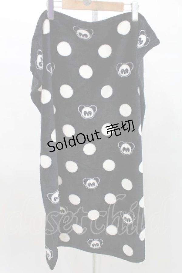 画像1: 【SALE】Candy Stripper / PEPEちゃんボアブランケット  黒 H-25-03-10-1033-PU-ZA-KB-ZT437 (1)