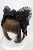 画像1: HANGRY&ANGRY / CAT EARS HEAD DRESS  ブラック H-25-03-10-1039-HN-AC-KB-ZH (1)