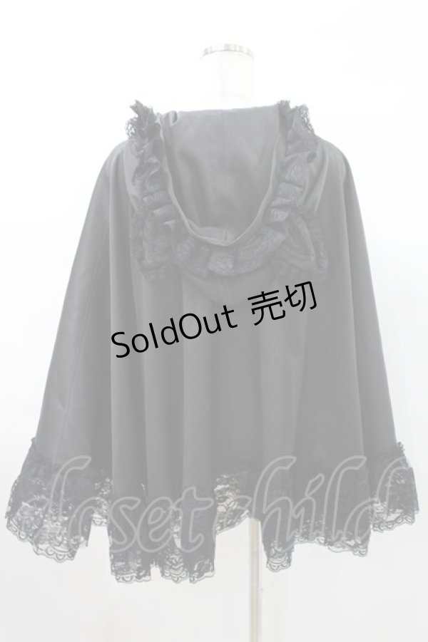 画像2: HANGRY&ANGRY / CAT EAR FRILL CAPE  ブラック H-25-03-10-1017-HN-JA-KB-ZH (2)