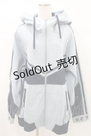 画像: REFLEM / BIG切替ハイネックデニムパーカー FREE ライトブルー H-25-03-10-1021-PU-TO-KB-ZH