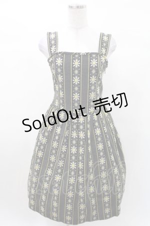 画像: Jane Marple / マーガレットジャガードスクエアドレス M ブラック H-25-03-10-1004-JM-OP-KB-ZH