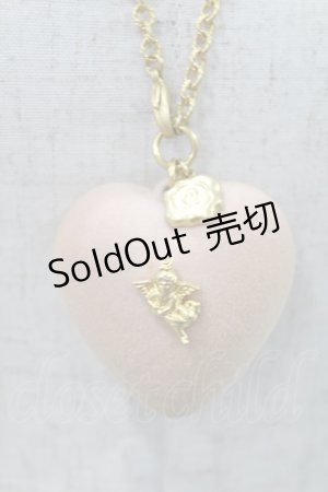 画像: Q-pot. / キューピットメルティーハートネックレス  ピンク H-25-03-10-1029-QP-AC-KB-ZH
