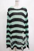画像1: KILL STAR / After Eight Knit Sweater S 黒×ミントグリーン H-25-03-10-069-SL-TO-KB-ZI (1)