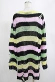 画像3: KILL STAR / Liqorice Knit Sweater L 黒×ピンク×ミント×イエロー H-25-03-10-070-SL-TO-KB-ZY (3)