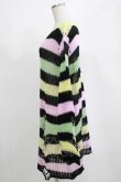 画像2: KILL STAR / Liqorice Knit Sweater L 黒×ピンク×ミント×イエロー H-25-03-10-072-SL-TO-KB-ZH (2)