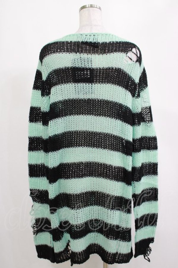 画像3: KILL STAR / After Eight Knit Sweater S 黒×ミントグリーン H-25-03-10-075-SL-TO-KB-OS (3)