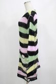 画像2: KILL STAR / Liqorice Knit Sweater XS 黒×ピンク×ミント×イエロー H-25-03-10-008-SL-TO-KB-ZH (2)