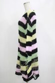 画像2: KILL STAR / Liqorice Knit Sweater XS 黒×ピンク×ミント×イエロー H-25-03-10-009-SL-TO-KB-ZH (2)