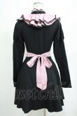 画像3: DARK IN LOVE / Gothic lolita pink ruffle neck princess dress XS ブラック×ピンク H-25-03-10-001-PU-OP-KB-ZH (3)