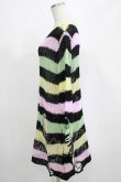 画像2: KILL STAR / Liqorice Knit Sweater XS 黒×ピンク×ミント×イエロー H-25-03-10-012-SL-TO-KB-ZH (2)