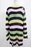 画像3: KILL STAR / Liqorice Knit Sweater M 黒×ピンク×ミント×イエロー H-25-03-10-018-SL-TO-KB-ZH (3)