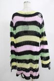 画像3: KILL STAR / Liqorice Knit Sweater M 黒×ピンク×ミント×イエロー H-25-03-10-020-SL-TO-KB-ZH (3)