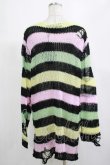 画像3: KILL STAR / Liqorice Knit Sweater M 黒×ピンク×ミント×イエロー H-25-03-10-021-SL-TO-KB-ZI (3)