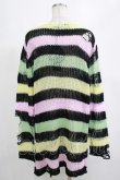 画像3: KILL STAR / Liqorice Knit Sweater S 黒×ピンク×ミント×イエロー H-25-03-10-022-SL-TO-KB-OS (3)