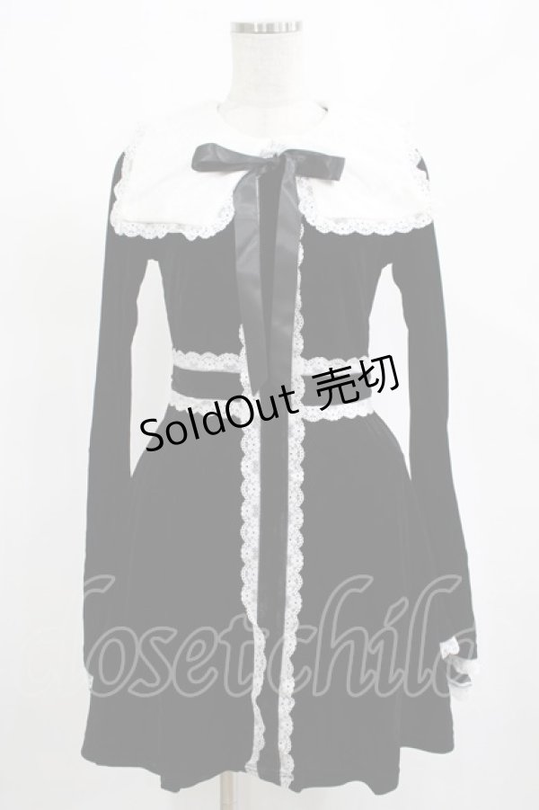 画像1: KILL STAR / Infinity Coven Long Sleeve Dress XS 黒×白 H-25-03-10-003-SL-OP-KB-ZT330 (1)