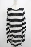 画像1: KILL STAR / Pugsley Knit Sweater M 黒×白 H-25-03-10-024-SL-TO-KB-ZI (1)