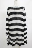 画像3: KILL STAR / Pugsley Knit Sweater M 黒×白 H-25-03-10-024-SL-TO-KB-ZI (3)