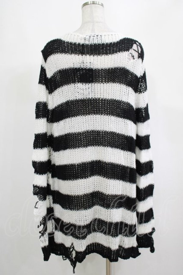 画像3: KILL STAR / Pugsley Knit Sweater M 黒×白 H-25-03-10-024-SL-TO-KB-ZI (3)