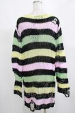 画像3: KILL STAR / Liqorice Knit Sweater M 黒×ピンク×ミント×イエロー H-25-03-10-026-SL-TO-KB-ZH (3)