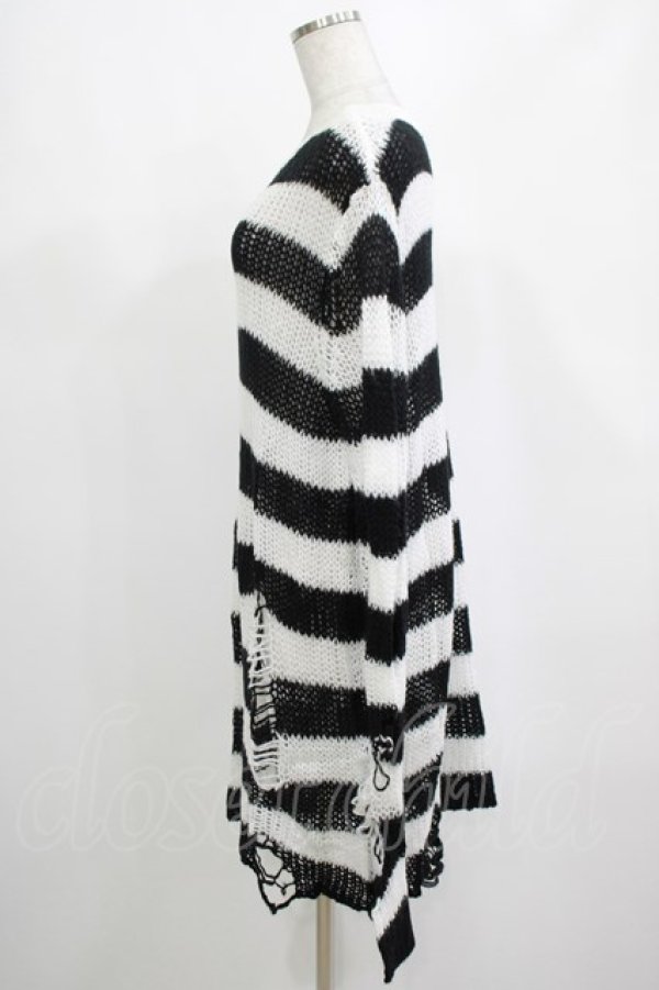 画像2: KILL STAR / Pugsley Knit Sweater M 黒×白 H-25-03-10-027-SL-TO-KB-ZY (2)