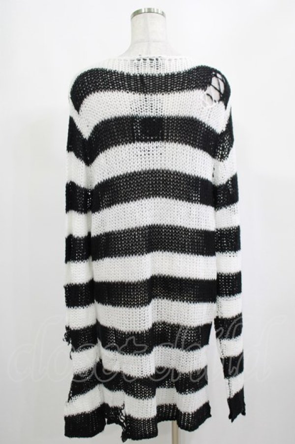 画像3: KILL STAR / Pugsley Knit Sweater M 黒×白 H-25-03-10-027-SL-TO-KB-ZY (3)