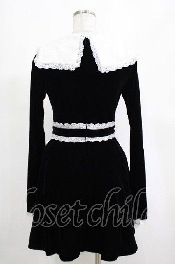 画像3: KILL STAR / Infinity Coven Long Sleeve Dress XS 黒×白 H-25-03-10-003-SL-OP-KB-ZH (3)