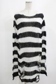 画像1: KILL STAR / Pugsley Knit Sweater M 黒×白 H-25-03-10-030-SL-TO-KB-ZI (1)