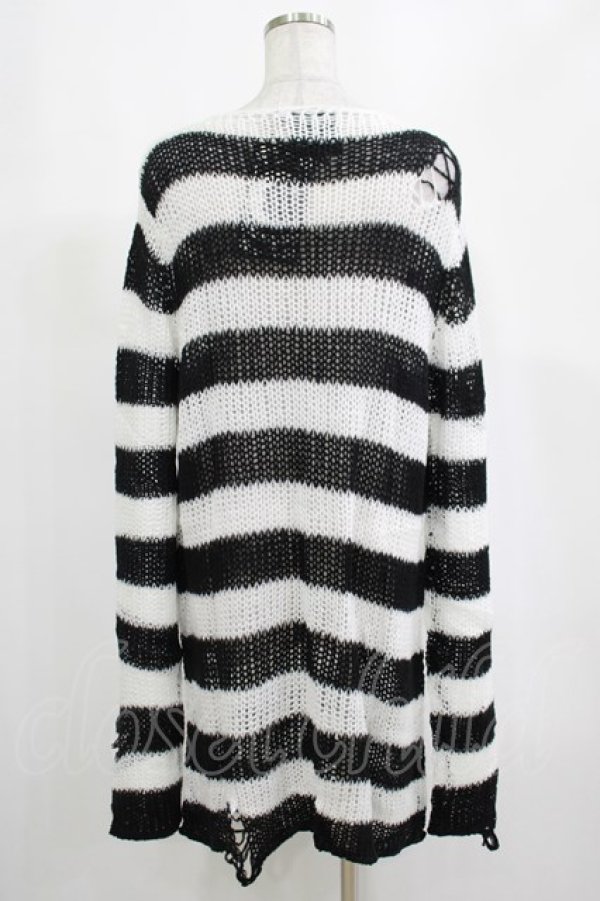 画像3: KILL STAR / Pugsley Knit Sweater M 黒×白 H-25-03-10-030-SL-TO-KB-ZI (3)