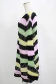 画像2: KILL STAR / Liqorice Knit Sweater S 黒×ピンク×ミント×イエロー H-25-03-10-032-SL-TO-KB-ZH (2)