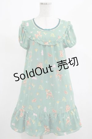画像: Emily Temple cute / パレード デ フォレットプリントワンピース Free グリーン H-25-03-11-021-ET-OP-NS-ZH
