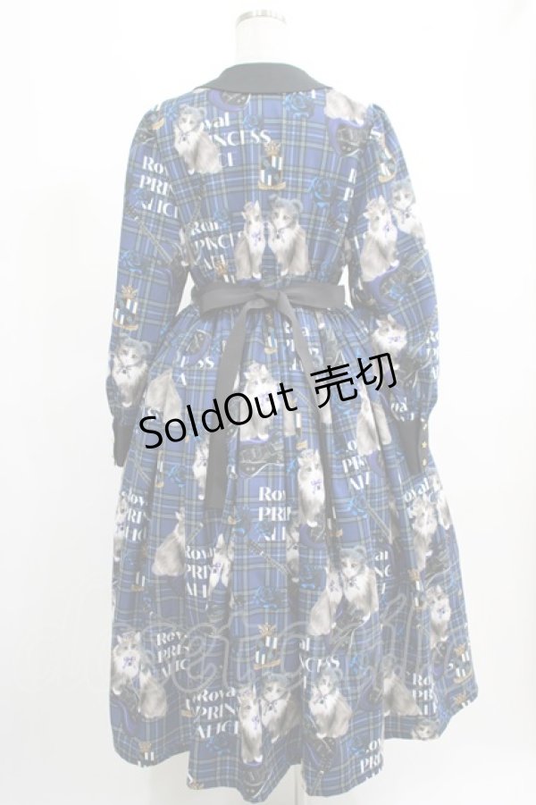 画像3: Royal Princess Alice / PUNK CATワンピース Lサイズ 青チェック H-25-03-11-003-LO-OP-NS-ZH (3)